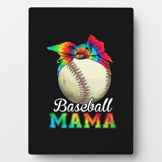 Muttermal Baseball Mama Geburtstag Fotoplatte (Vorderseite)