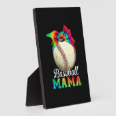 Muttermal Baseball Mama Geburtstag Fotoplatte (Seite)