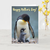 Muttermal Penguin-Muttertagskarte Karte (Gelbe Blume)
