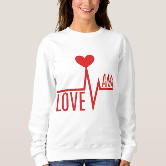 Muttermama Liebe Puls Sweatshirt (Vorderseite)