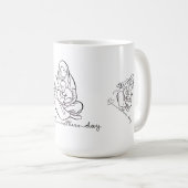 Muttermiet-Shirt Schönes Design Kaffeetasse (VorderseiteRechts)