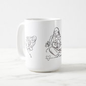 Muttermiet-Shirt Schönes Design Kaffeetasse (Vorderseite Links)