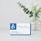 Muttermilch-Berater mit QR-Code Visitenkarte (Stehend Vorderseite)