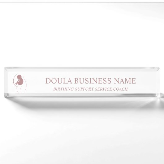 Muttermilch Doula Branding Namensplakette (Vorderseite)