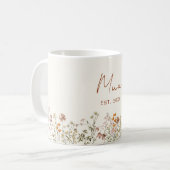 Muttermilch etablierte Wildblume Terracotta Kinder Kaffeetasse (Vorderseite Links)