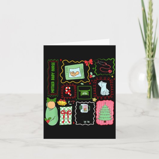 Muttermilch Hebamme Weihnachtsstempel Stpartum Mut Karte (Vorderseite)