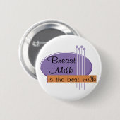 Muttermilch ist die beste Milch Button (Vorne & Hinten)