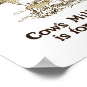 Muttermilch ist für Babys Poster (Ecke)