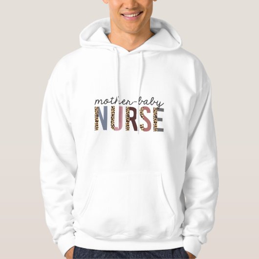 Muttermilch Krankenschwester Leopardendruck Gepard Hoodie (Vorderseite)
