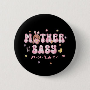 Muttermilch-Krankenschwester Ostertag MBU Osterhas Button