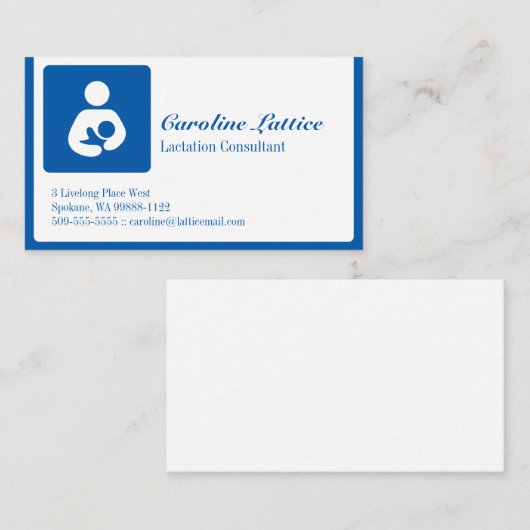 Muttermilch Visitenkarte (Vorne/Hinten)