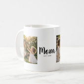 Muttermilestone-Erinnerung Foto Kaffeetasse (Vorderseite Links)