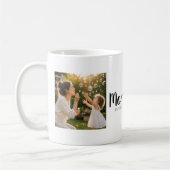 Muttermilestone-Erinnerung Foto Kaffeetasse (Links)