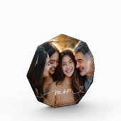 Muttermoment Oktaeder Acrylblock-Geschenk Fotoblock (Links)