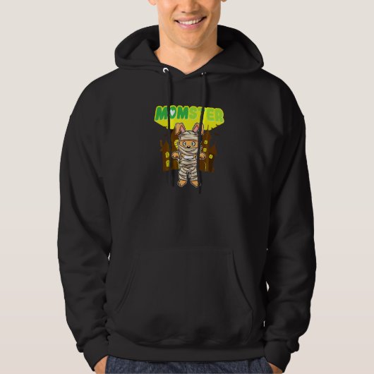 Muttermonster Gruselmutter Halloween Gruselige Mut Hoodie (Vorderseite)