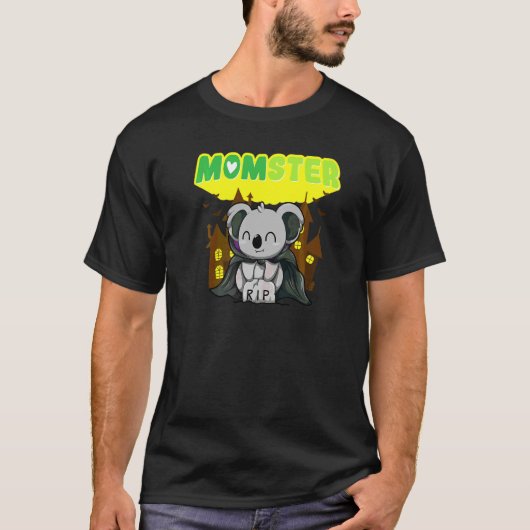 Muttermonster Gruselmutter Halloween Gruselige Mut T-Shirt (Vorderseite)