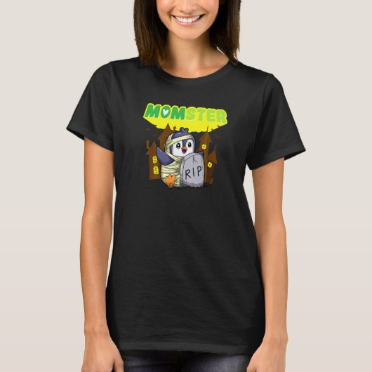 Muttermonster Gruselmutter Halloween Gruselige Mut T-Shirt (Vorderseite)