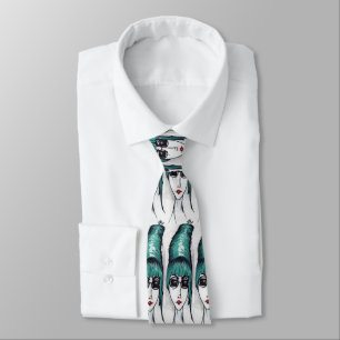 Muttermonster Originelle Kunst Zeichne Necktie Krawatte