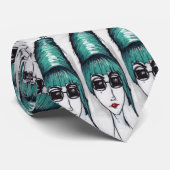 Muttermonster Originelle Kunst Zeichne Necktie Krawatte (Gerollt)