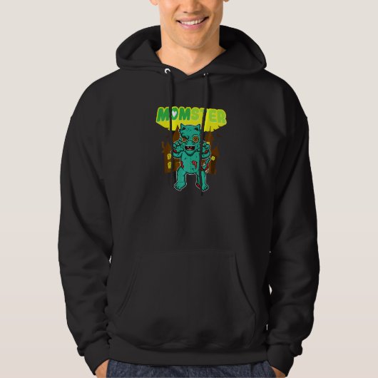 Muttermonster Schreckliche Halloween-Mutter Grusel Hoodie (Vorderseite)