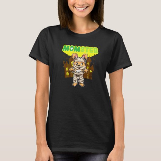Muttermonster Schreckliche Halloween-Mutter Grusel T-Shirt (Vorderseite)