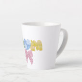 Muttermotiv-Patchwork-Geschenk zum Muttertag Milchtasse (Rechte Ecke)