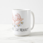 Muttermund Babyfüße Blumiger Becher Kaffeetasse (VorderseiteRechts)