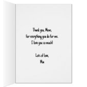 Muttermuster-Muttertags-Geburtstagskarte (Innen (Rechts))