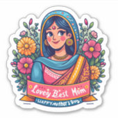 Muttermuts - ein besonderer Muttertag Aufkleber (Vorderseite)