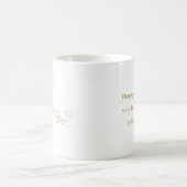 Muttermutter Champagner Gold Lily Geschenktasse Kaffeetasse (Mittel)