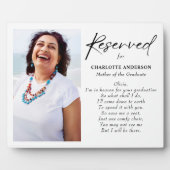 Muttermutter im Himmel für Abschluss Foto Fotoplatte (Vorderseite)