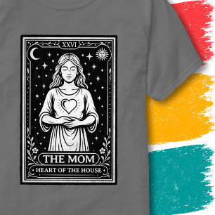 Muttermutterliebe Tarotkarte Himmlische Kunst Herz T-Shirt