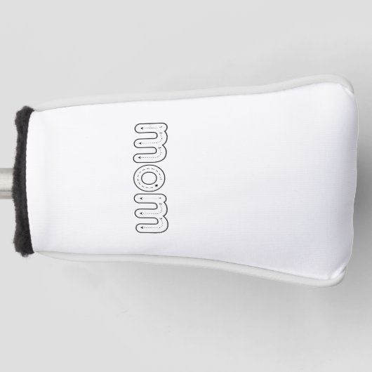 Muttern Alphabet Tracing Muttertagsgeschenk Golf Headcover (Vorderseite)
