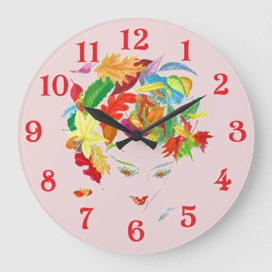 Mutternatur Große Wanduhr (Vorderseite)