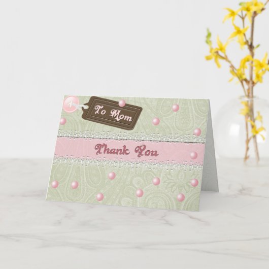 Mutterperlen Karte (Gelbe Blume)