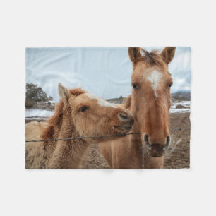 Mutterpferd Fleecedecke