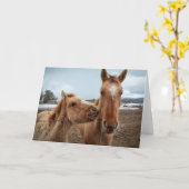 Mutterpferd Karte (Gelbe Blume)