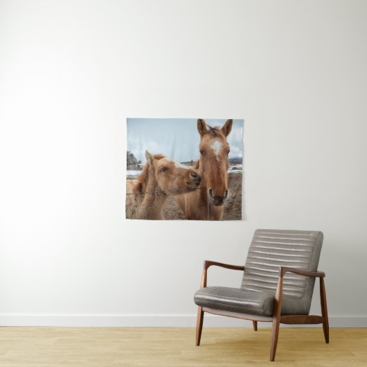 Mutterpferd Wandteppich (Beispiel (Horizontal))