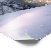 Mutterpolarbär sitzend mit Zwillingen, Fotodruck (Ecke)