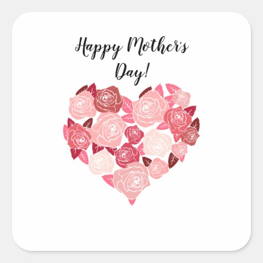 Mutterquadratischer Aufkleber (Vorderseite)