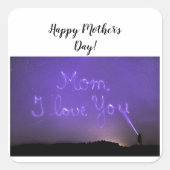 Mutterquadratischer Aufkleber (Vorderseite)