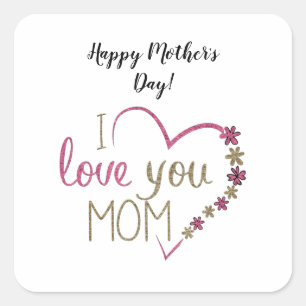 Mutterquadratischer Aufkleber