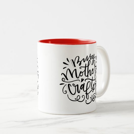 Mutterraupe Zweifarbige Tasse (VorderseiteRechts)