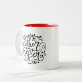 Mutterraupe Zweifarbige Tasse (Vorderseite Links)