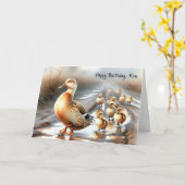 Mutterrinde zum Geburtstag der Mama Karte (Gelbe Blume)