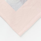 Mutterrot-Rose Goldkollage Foto Fleecedecke (Ecke)