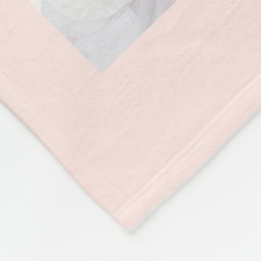 Mutterrot-Rose Goldkollage Foto Fleecedecke (Ecke)