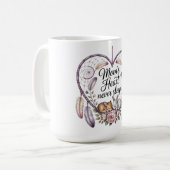 Mutters Herz schläft nie Kaffeetasse (Vorderseite Links)