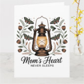 Mutters Herz schläft nie Karte (Gelbe Blume)