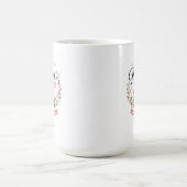 Mutters Herz & Zuhause | Elegante florale Mutterta Kaffeetasse (Mittel)